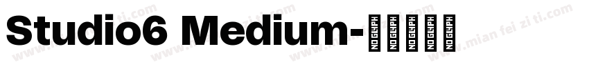 Studio6 Medium字体转换